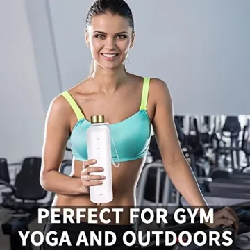 Sursip Motivational Water Bottle 32 oz | Stylish and Leak-Proof