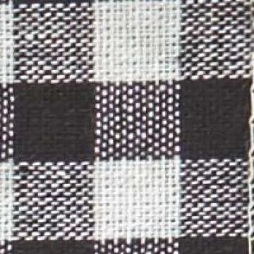 LCI Set of 2 Faux Kitchen Cabinet Wreaths 11" W x 21" L Each (Black & White Plaid)