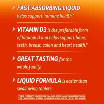 Nature's Way Vitamin D3 Liquid, Immune Health, Bone, Teeth & Muscle Support*, 16 Fl. Oz.