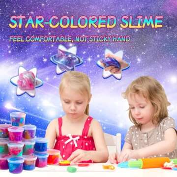 28 Packs Colorful Galaxy Slime, Stretchy & Non-Sticky,Idea Stocking Stuffers for Christmas,Party Fav...