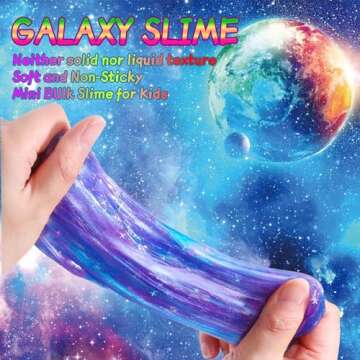 28 Packs Colorful Galaxy Slime, Stretchy & Non-Sticky,Idea Stocking Stuffers for Christmas,Party Favors for Kids, Sensory and Tactile Stimulation, Stress Relief, Educational Game, for Girls & Boys