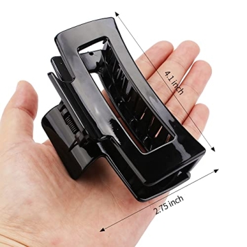 Large Hair Claw Clips for Thick Hair Non-Slip 4 PCS Set