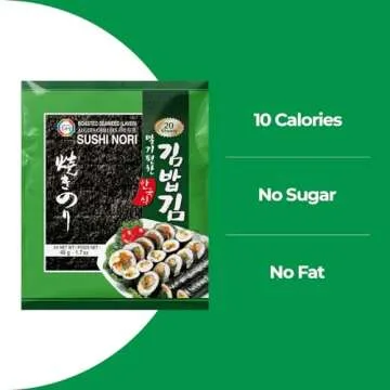 Surasang Gimbap Roasted Seaweed Sheets for Sushi