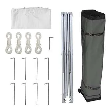 Amazon Basics One-Push 9ft x 9ft Outdoor Canopy