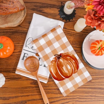 Siilues Fall Kitchen Towels Set of 2 for Kitchen Decor