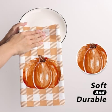 Siilues Fall Kitchen Towels Set of 2 for Kitchen Decor