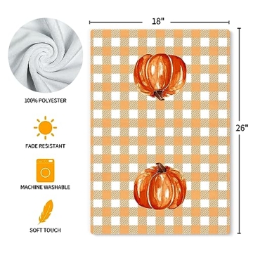 Siilues Fall Kitchen Towels Set of 2 for Kitchen Decor