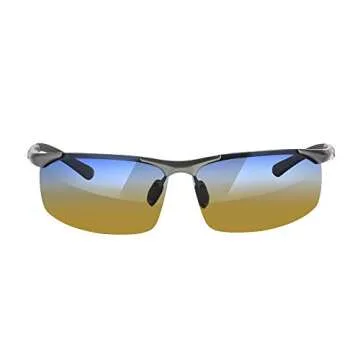 Eagle Eyes Triumph Aluminum Matte Gunmetal Polarized Sunglasses for Outdoor Activities