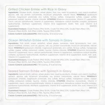 Purina Fancy Feast Gourmet Wet Cat Food Variety Pack, Petites Gravy Collection, break-apart tubs, 24 servings - (Pack of 12) 2.8 oz. Tubs