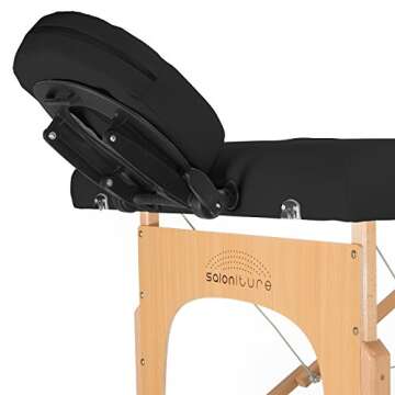 Saloniture Professional Portable Folding Massage Table - Deluxe Comfort & Support