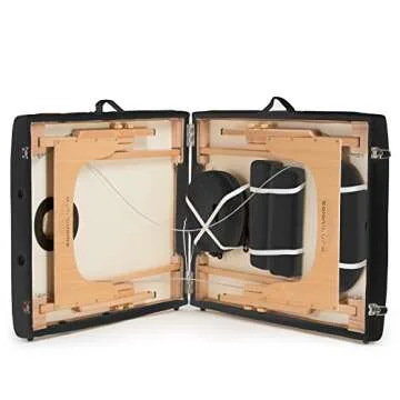 Saloniture Professional Portable Massage Table - Black