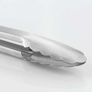 Premium Stainless Steel Kitchen Tongs for Grilling and Cooking