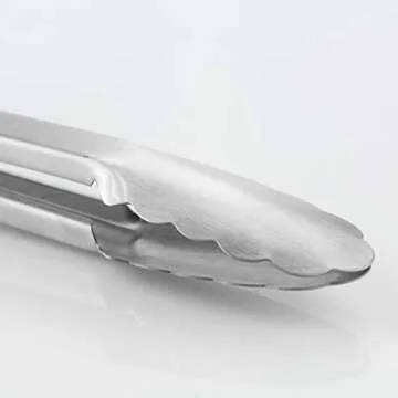 Premium Stainless Steel Kitchen Tongs for Grilling and Cooking