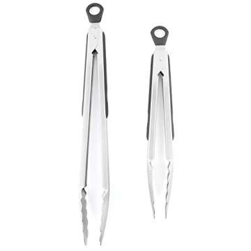 Premium Stainless Steel Kitchen Tongs for Grilling and Cooking