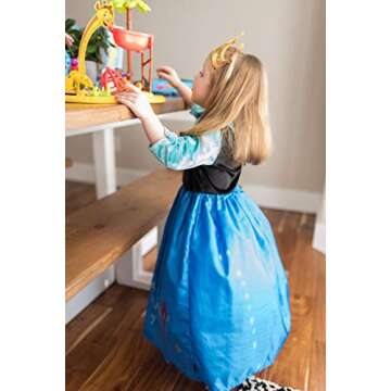 Little Adventures Alpine Princess Dress Up Costume (Medium Age 3-5) - Machine Washable Child Pretend Play and Party Dress with No Glitter