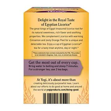 Yogi Tea, Egyptian Licorice, 16 Count