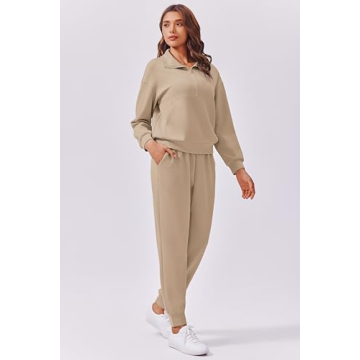 PINSPARK Women’s 2 Piece Lounge Set Comfortable Travel Outfit