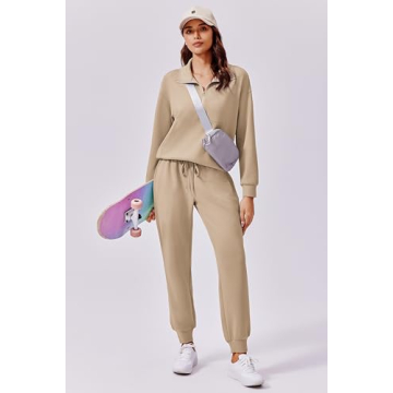 PINSPARK Women’s 2 Piece Lounge Set Comfortable Travel Outfit