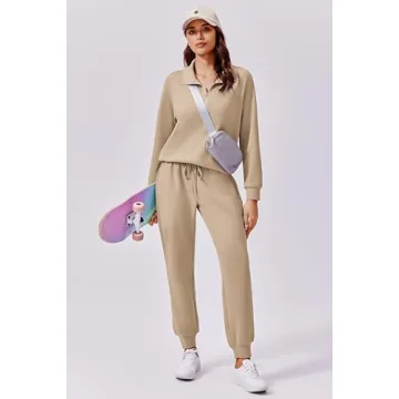 PINSPARK Women’s 2 Piece Lounge Set Comfortable Travel Outfit