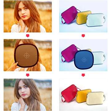 Anwenk 12x12 Inch (30x30cm) Grey Card White Balance Card for Photography 18% Exposure Gray Reflectan...