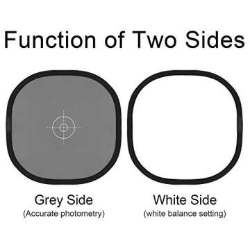 Anwenk 12x12 Inch Grey Card for Perfect Photography Balance