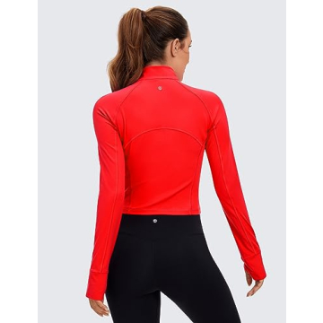 CRZ YOGA Women’s Butterluxe Long Sleeve Athletic Crop Top