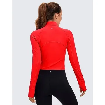 CRZ YOGA Women’s Butterluxe Long Sleeve Athletic Crop Top
