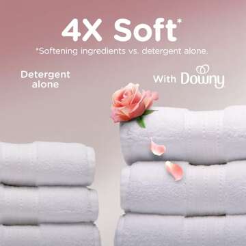 Downy Ultra Soft Fabric Softener Liquid, Bliss, Sparkling Amber and Rose, 93 fl oz, 138 Loads