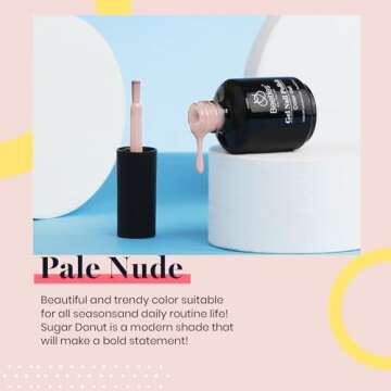 Beetles 15ml Natural Gel Polish Pale Nude Color Nail Gel Pink Nail Gel Neutral Soak Off Uv LED Nail ...