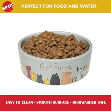 Durable SPOT Ceramic Dog Bowl for Medium & Large Dogs