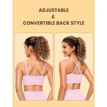 CRZ YOGA Adjustable Butterluxe Sports Bra - Comfortable & Stylish