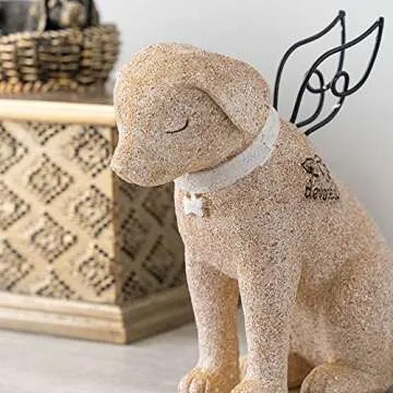 Devoted Dog Angel Memorial Figurine - Heartfelt Gift for Dog Lovers