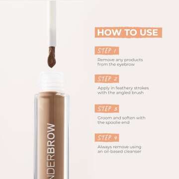WUNDERBROW Eyebrow Gel - Waterproof and Vegan-Friendly