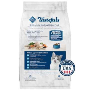 Blue Buffalo Tastefuls Hairball Control Natural Adult Dry Cat Food, Chicken, 15lb bag