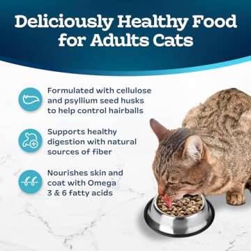 Blue Buffalo Tastefuls Hairball Control Natural Adult Dry Cat Food, Chicken, 15lb bag