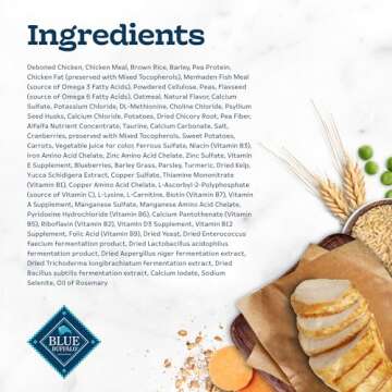 Blue Buffalo Tastefuls Hairball Control Natural Adult Dry Cat Food, Chicken, 15lb bag