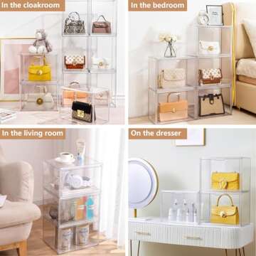 Attelite Purse Organizer - Clear Handbag Display Case