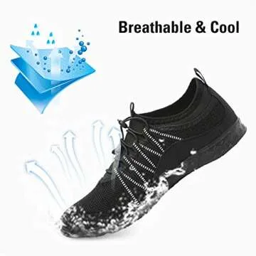 BELILENT Water Shoes-Quick Drying Mens Womens Water Sports Shoes Lightweight for Water Sports Outdoor Beach Pool Exercise