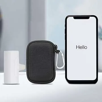 khanka Hard Travel Case Compatible with iWALK/Charmast/KKD/Abnoys/VEGER/Taegila Small Portable Charger 3350mAh 4500mAh 4800mAh 5000mAh 5200mAh 8000mAh Ultra-Compact Power Bank, Case Only (Black)