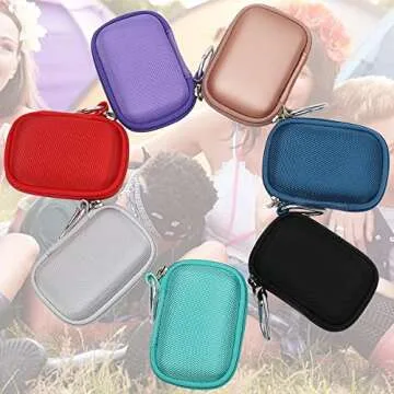 khanka Hard Travel Case Compatible with iWALK/Charmast/KKD/Abnoys/VEGER/Taegila Small Portable Charger 3350mAh 4500mAh 4800mAh 5000mAh 5200mAh 8000mAh Ultra-Compact Power Bank, Case Only (Black)