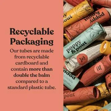 Poppy & Pout Natural Lip Balm Gift Box 10pk