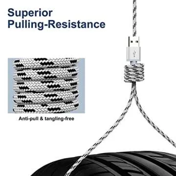 ASICEN 10ft 4-in-1 Charging Cable - Fast & Durable