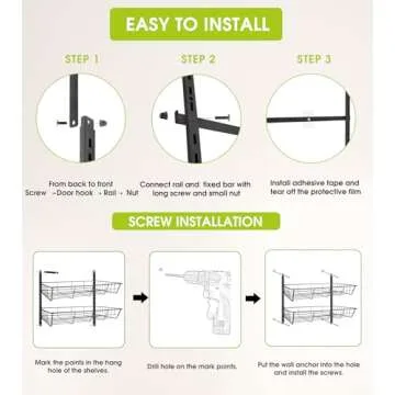 Mefirt Over The Door Pantry Organizer for Home Organization