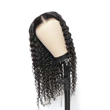 ISEE Hair Wear and Go Glueless Wig for Beginners Wigs Deep Wave Glueless Wigs Human Hair Pre Plucked...