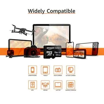 Amazon Basics 64GB MicroSDXC Card for GoPro Storage