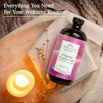 HERITAGE STORE Organic Castor Oil Pack - Natural Wellness Solution
