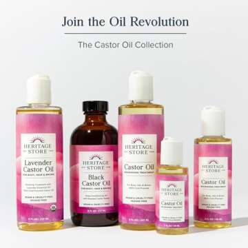 HERITAGE STORE Organic Castor Oil Pack - Natural Wellness Solution