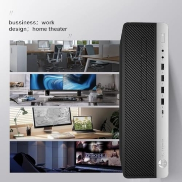 HP EliteDesk 800 G3 Desktop Bundle with 21.5" Monitor