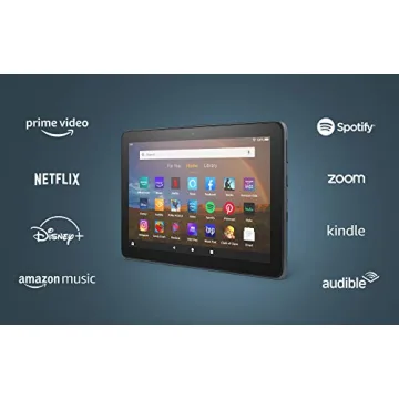 Amazon Fire HD 8 Plus tablet, HD display, 32 GB, (2020 release), our best 8" tablet for portable entertainment, Slate