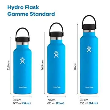 Hydro Flask 24 oz Standard Mouth Water Bottle with Flex Cap or Flex Straw